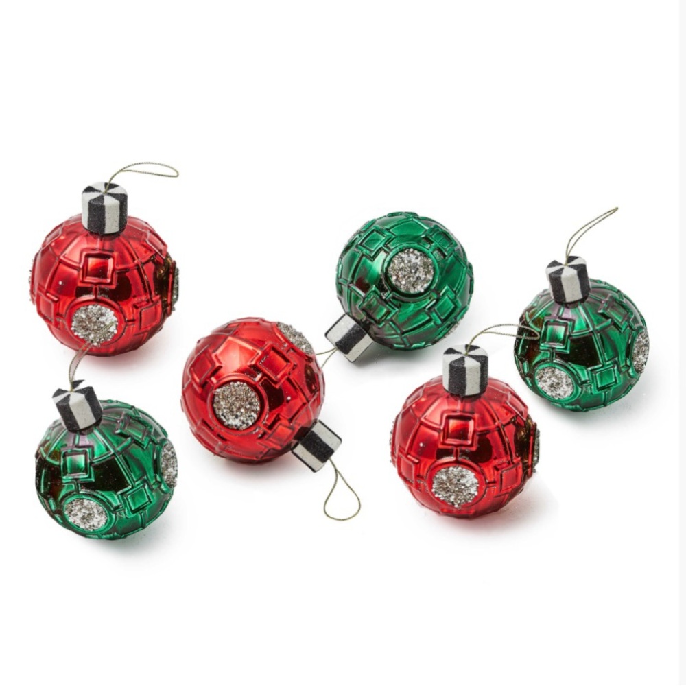 New MacKenzie Childs Christmas Ornament Set